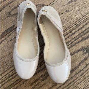 Cole Haan nude patent ballet flats